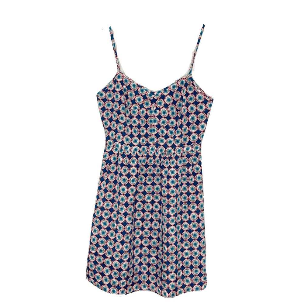 J Crew Factory Floral Pink Printed Seaside Cami Mini Summer Dress Size 4 New